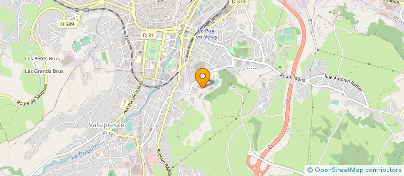 localisation de l'entreprise LYCEE POLYVALENT CHARLES ET ADRIEN DUPUY - LYCEE DES METIERS DES SCIENCES ET TECHNIQUES  LE PUY-EN-VELAY