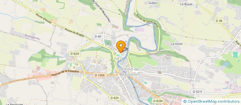 localisation de l'entreprise LYCEE POLYVALENT CHARLES PRAVAZ  LE PONT-DE-BEAUVOISIN