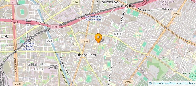 localisation de l'entreprise LYCEE POLYVALENT D'ALEMBERT à AUBERVILLIERS