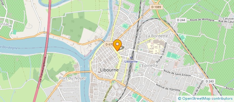 localisation de l'entreprise LYCEE POLYVALENT D'ETAT MAX LINDER à LIBOURNE