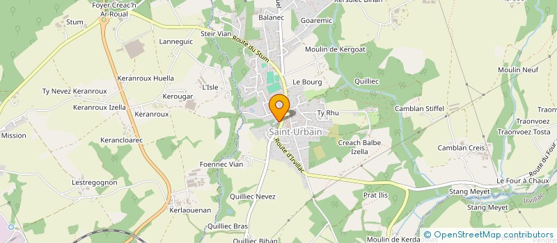 localisation de l'entreprise LYCEE POLYVALENT DE L'ELORN à LANDERNEAU