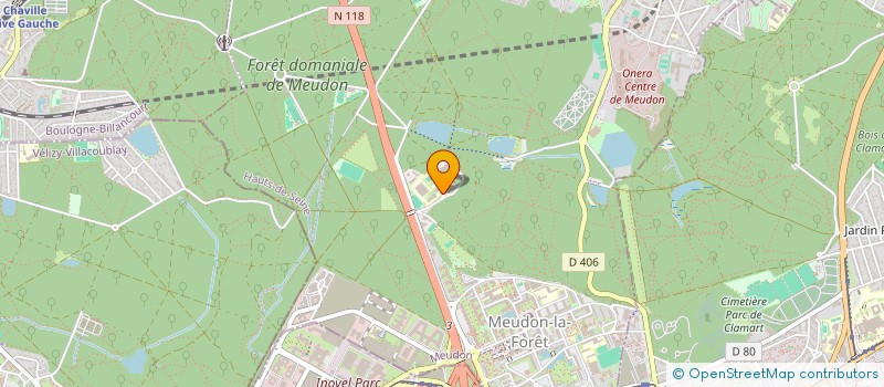 localisation de l'entreprise LYCEE POLYVALENT DE LOBSERVATOIRE- LYCEE DES METIERS ECO-CITOYEN POUR NUMERIQUE, COMMERCE, RESTAURATION ET ALIMENTATION  MEUDON