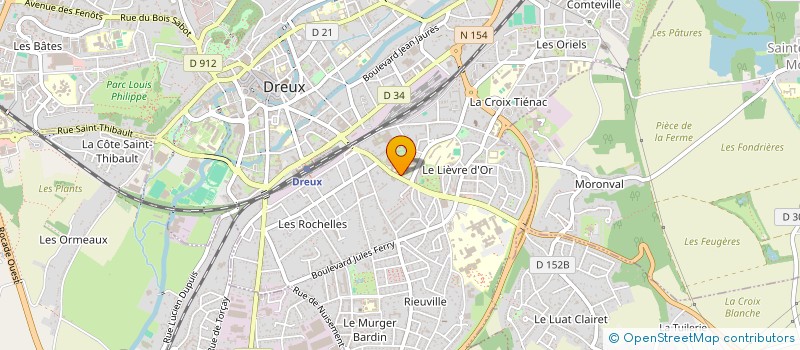 localisation de l'entreprise LYCEE POLYVALENT EDOUARD BRANLY à DREUX