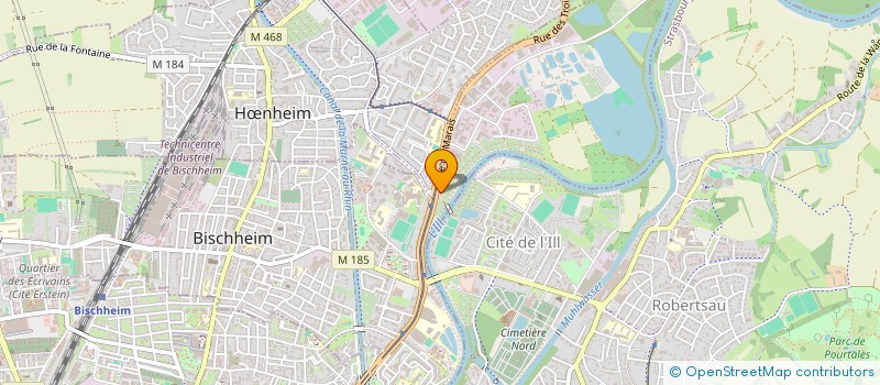 localisation de l'entreprise LYCEE POLYVALENT EMILE MATHIS  SCHILTIGHEIM