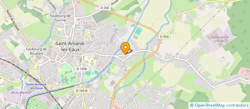 localisation de l'entreprise LYCEE POLYVALENT ERNEST COUTEAUX  SAINT-AMAND-LES-EAUX