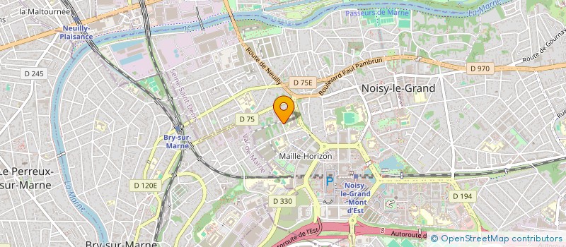 localisation de l'entreprise LYCEE POLYVALENT EVARISTE GALOIS  NOISY-LE-GRAND