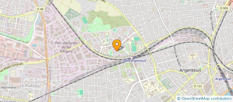 localisation de l'entreprise LYCEE POLYVALENT F ET N LEGER à ARGENTEUIL