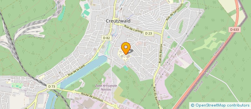 localisation de l'entreprise LYCEE POLYVALENT FELIX MAYER  CREUTZWALD