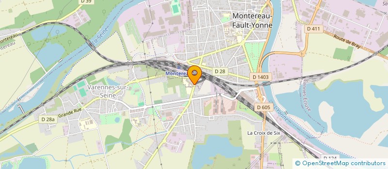 localisation de l'entreprise LYCEE POLYVALENT FLORA TRISTAN - LYCEE DES METIERS DE LA MODE ET DE L'ADMINISTRATION DE LA PME - PMI  MONTEREAU-FAULT-YONNE