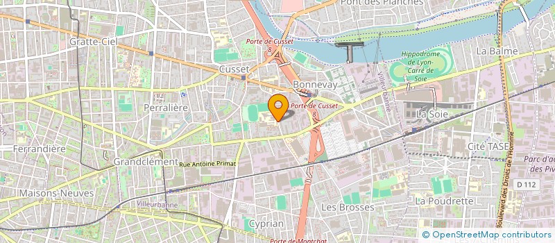 localisation de l'entreprise LYCEE POLYVALENT FREDERIC FAYS  VILLEURBANNE