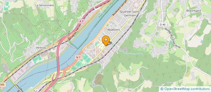 localisation de l'entreprise LYCEE POLYVALENT GALILEE - LYCEE DES METIERS DE LA CHIMIE à VIENNE