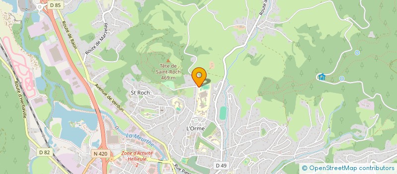 localisation de l'entreprise LYCEE POLYVALENT GEORGES BAUMONT - LYCEE DES METIERS DE L'INGENIERIE ET DES CREATIONS INDUSTRIELLES  SAINT-DIE-DES-VOSGES