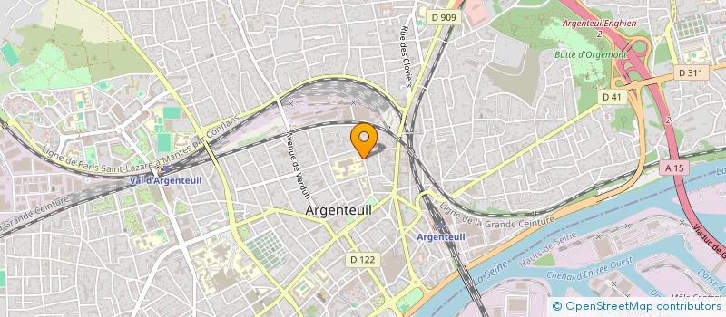 localisation de l'entreprise LYCEE POLYVALENT GEORGES BRAQUE à ARGENTEUIL