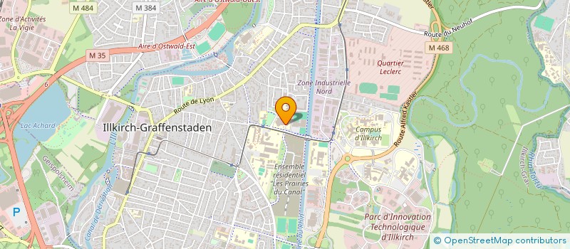 localisation de l'entreprise LYCEE POLYVALENT GUTENBERG  ILLKIRCH-GRAFFENSTADEN