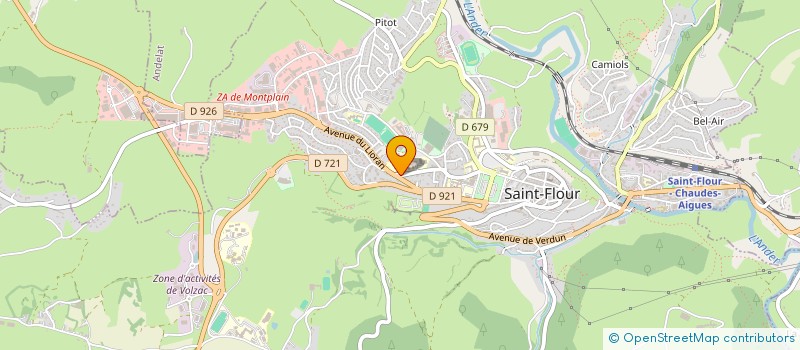 localisation de l'entreprise LYCEE POLYVALENT HAUTE AUVERGNE à SAINT-FLOUR