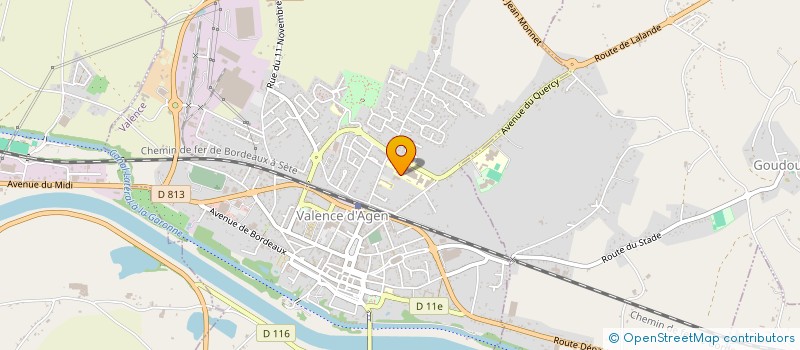 localisation de l'entreprise LYCEE POLYVALENT JEAN BAYLET - LYCEE DES METIERS DU TRANSPORT ET DE LA LOGISTIQUE  VALENCE