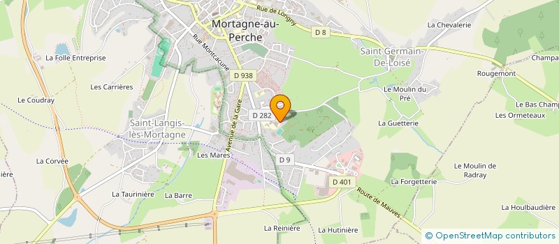 localisation de l'entreprise LYCEE POLYVALENT JEAN MONNET à MORTAGNE-AU-PERCHE