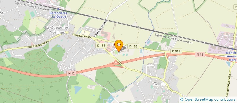 localisation de l'entreprise LYCEE POLYVALENT JEAN MONNET - LYCEE DES METIERS DE LA RELATION CLIENT ET DE LA GESTION à LA QUEUE-LES-YVELINES