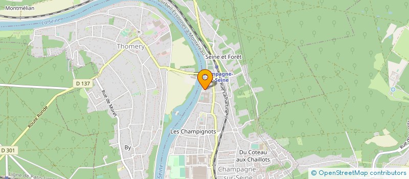 localisation de l'entreprise LYCEE POLYVALENT LA FAYETTE-LYCEE DES METIERS DE L'ENERGIE DURABLE à CHAMPAGNE-SUR-SEINE