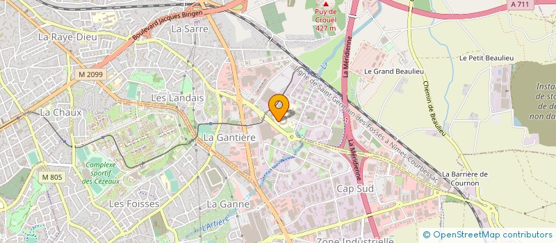 localisation de l'entreprise LYCEE POLYVALENT LA FAYETTE  LYCEE DES METIERS DE LA DIGITALE INDUSTRIE ET DU PLURIMEDIA  CLERMONT-FERRAND