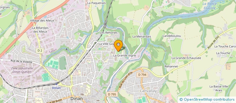 localisation de l'entreprise LYCEE POLYVALENT LA FONTAINE DES EAUX - LYCEE DES METIERS DE LA GESTION ENERGETIQUE DES BATIMENTS à DINAN