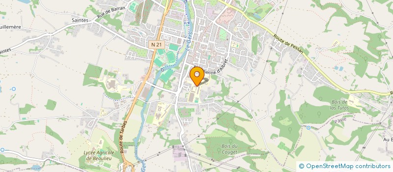 localisation de l'entreprise LYCEE POLYVALENT LE GARROS - LYCEE DES METIERS DU BATIMENT, DES TRAVAUX PUBLICS ET DU LABORATOIRE à AUCH