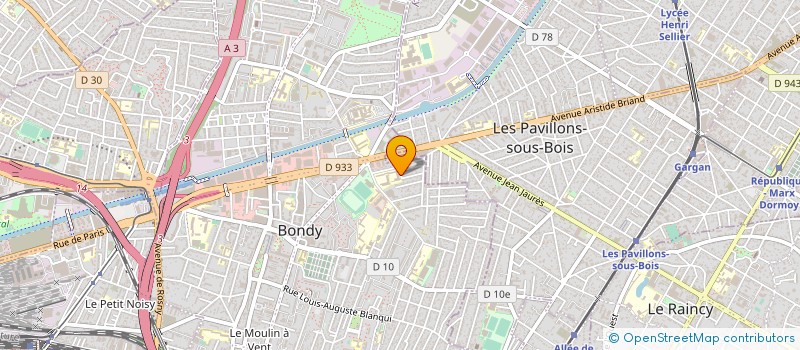 localisation de l'entreprise LYCEE POLYVALENT LEO LAGRANGE à BONDY