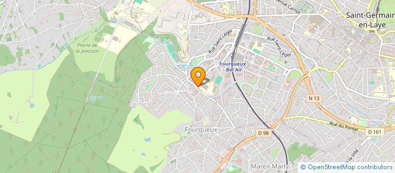 localisation de l'entreprise LYCEE POLYVALENT LEONARD DE VINCI - LYCEE DES METIERS DE L'ELECTROTECHNIQUE ET DE LA MAINTENANCE INDUSTRIELLE  SAINT-GERMAIN-EN-LAYE