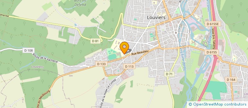 localisation de l'entreprise LYCEE POLYVALENT LES FONTENELLES à LOUVIERS