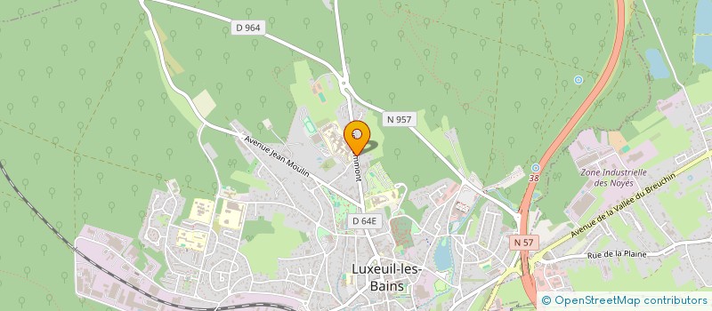 localisation de l'entreprise LYCEE POLYVALENT LUMIERE  LUXEUIL-LES-BAINS