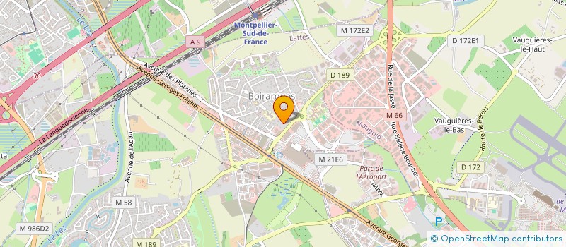 localisation de l'entreprise LYCEE POLYVALENT LYCEE DES METIERS JEAN-FRANCOIS CHAMPOLLION à LATTES