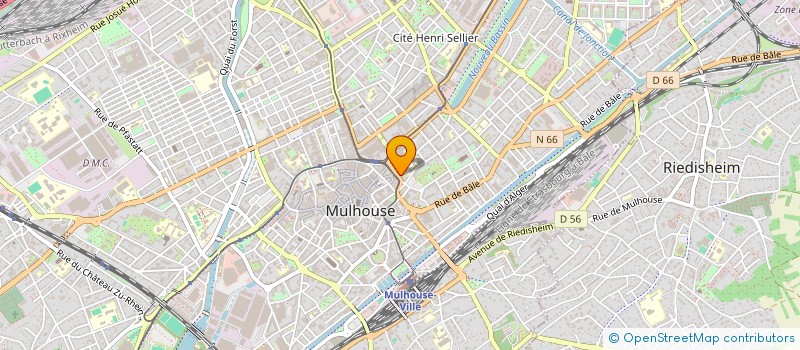 localisation de l'entreprise LYCEE POLYVALENT MICHEL DE MONTAIGNE à MULHOUSE
