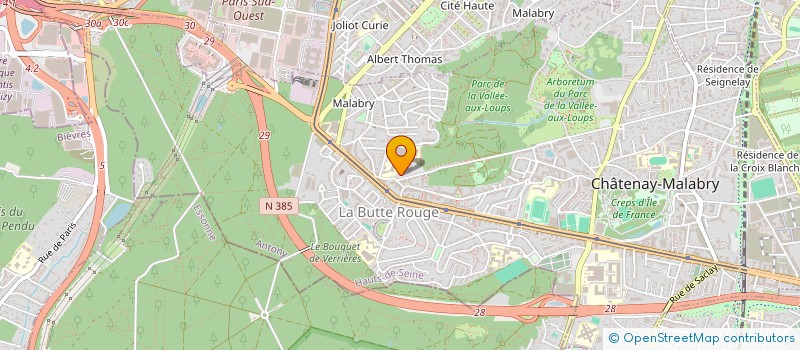 localisation de l'entreprise LYCEE POLYVALENT MISSAK ET MELINEE MANOUCHIAN à CHATENAY-MALABRY