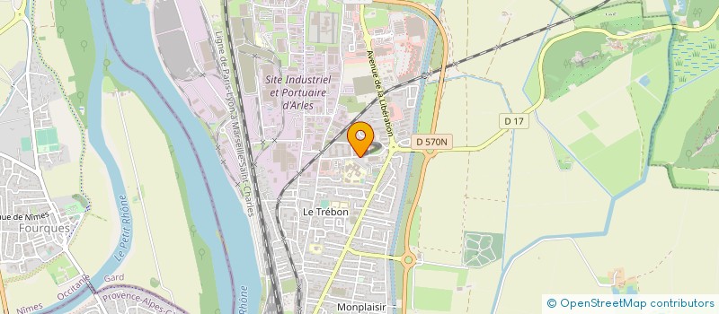 localisation de l'entreprise LYCEE POLYVALENT MONTMAJOUR à ARLES