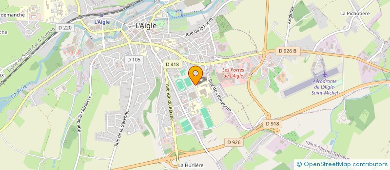 localisation de l'entreprise LYCEE POLYVALENT NAPOLEON à L'AIGLE