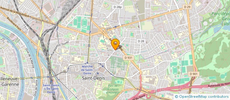 localisation de l'entreprise LYCEE POLYVALENT PAUL ELUARD à SAINT-DENIS