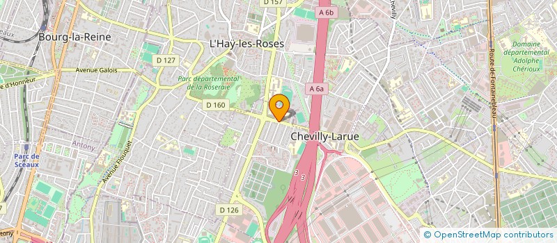 localisation de l'entreprise LYCEE POLYVALENT PAULINE ROLAND-LYCEE DES METIERS DU TRANSPORT ET DE LA LOGISTIQUE  CHEVILLY-LARUE