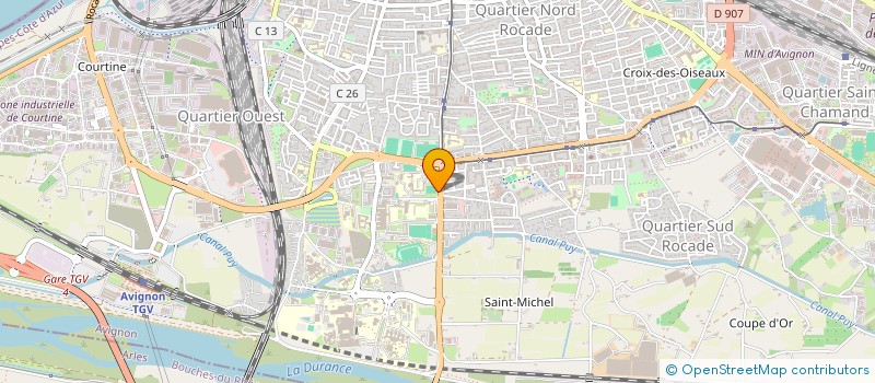 localisation de l'entreprise LYCEE POLYVALENT PHILIPPE DE GIRARD à AVIGNON