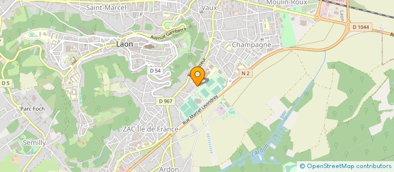 localisation de l'entreprise LYCEE POLYVALENT PIERRE MECHAIN à LAON