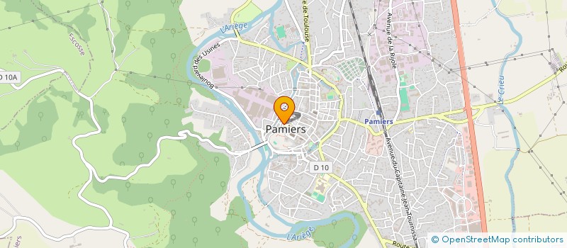 localisation de l'entreprise LYCEE POLYVALENT PYRENE à PAMIERS