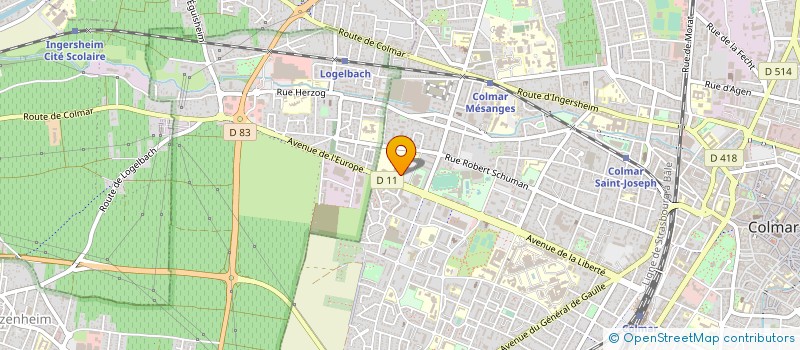 localisation de l'entreprise LYCEE POLYVALENT REGIONAL CAMILLE SEE à COLMAR