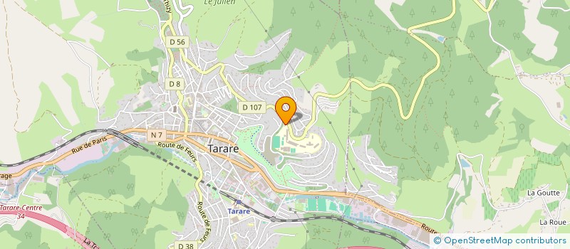 localisation de l'entreprise LYCEE POLYVALENT RENE CASSIN  TARARE