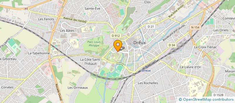 localisation de l'entreprise LYCEE POLYVALENT ROTROU à DREUX