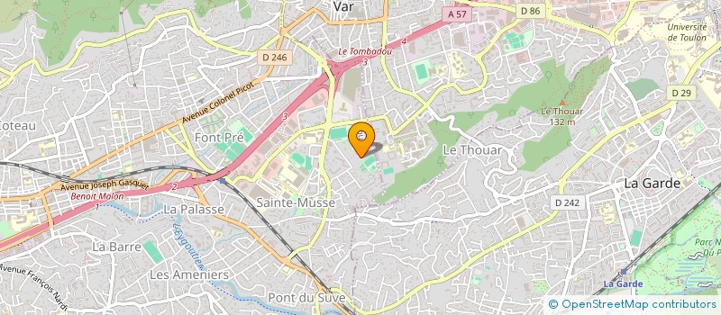 localisation de l'entreprise LYCEE POLYVALENT ROUVIERE - SUZANNE LEFORT ROUQUETTE à TOULON