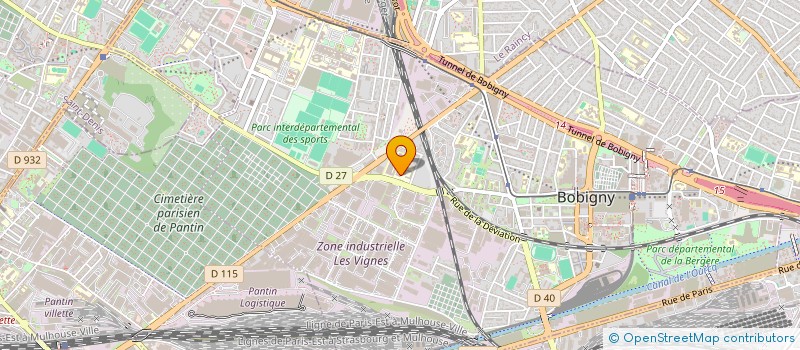 localisation de l'entreprise LYCEE POLYVALENT SABATIER-LYCEE DES METIERS DE LA BEAUTE,DU BIEN-ETRE ET DU GOUT  BOBIGNY