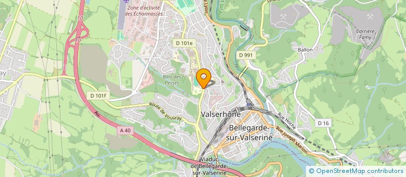 localisation de l'entreprise LYCEE POLYVALENT SAINT-EXUPERY - LYCEE DES METIERS HOTELLERIE ET SERVICES - LYCEE DES METIERS ENERGIES DU BATIMENT à VALSERHONE