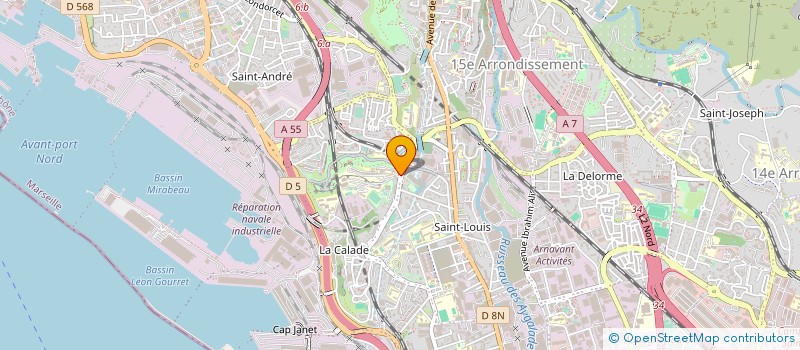 localisation de l'entreprise LYCEE POLYVALENT ST EXUPERY à MARSEILLE