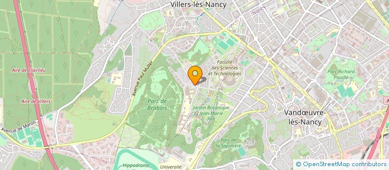 localisation de l'entreprise LYCEE POLYVALENT STANISLAS- LYCEE DES METIERS DE LHOTELLERIE-RESTAURATION ET DE LALIMENTATION  VILLERS-LES-NANCY