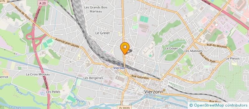 localisation de l'entreprise LYCEE POLYVALENT TECHNOLOGIQUE HENRI BRISSON  VIERZON