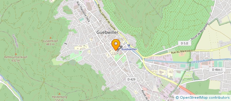 localisation de l'entreprise LYCEE POLYVALENT THEODORE DECK à GUEBWILLER